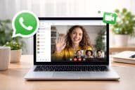 Pantalla de videollamada de WhatsApp Web