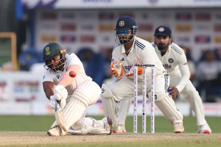 Jugadores de cricket en el campo.