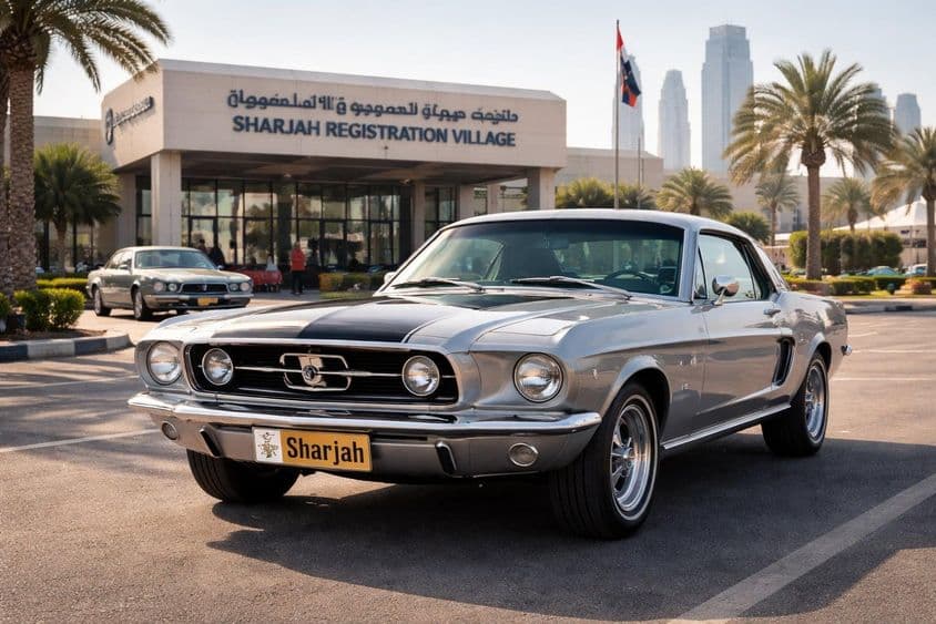 Intercambio de placas clásicas en Sharjah