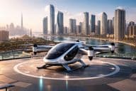 Sharjah taxi aéreo: eVTOL en el vertiport
