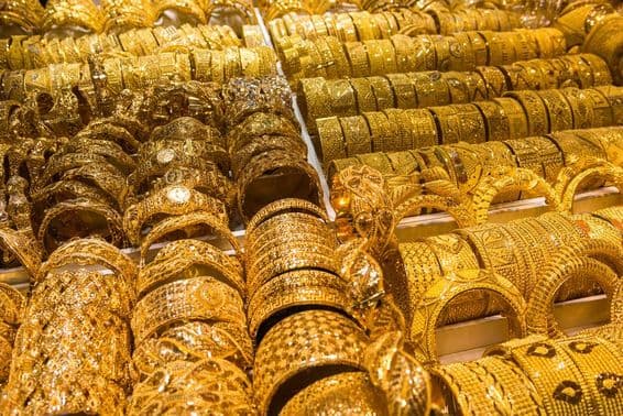 Zoco de Oro de Dubái, Emiratos Árabes Unidos.