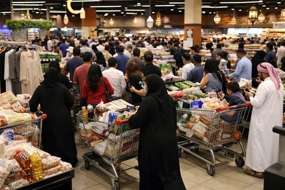 Prisa de compras de Ramadán