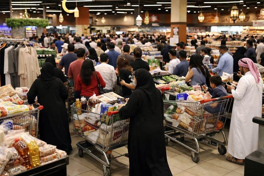Prisa de compras de Ramadán