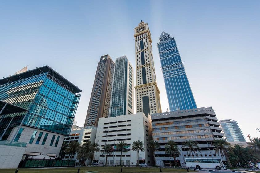 La torre Big Ben de los Emiratos Árabes Unidos.