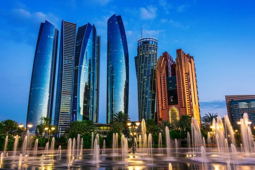 Torres Etihad en Abu Dhabi, Emiratos Árabes Unidos