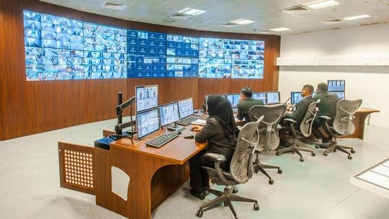 Centro de control en Dubái.