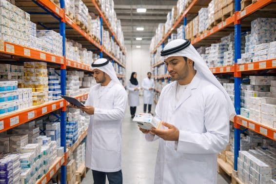 almacén de reserva farmacéutica de los EAU