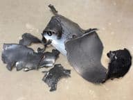 piezas de fragmentos de cohete