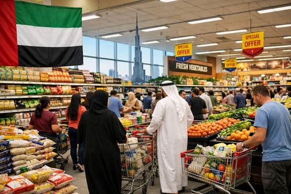Suministro de alimentos estable en Dubái