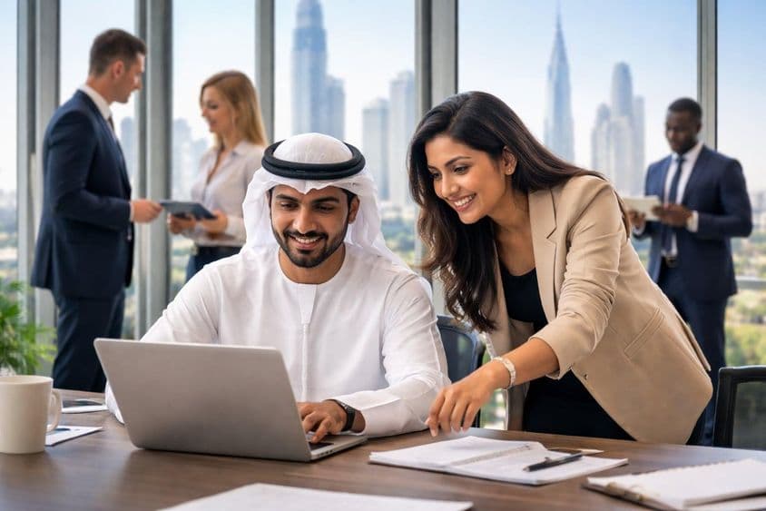 Desarrollo de carrera en lugares de trabajo modernos de Dubái