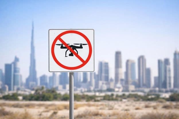 Prohibición total de vuelos de drones