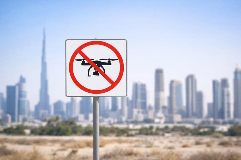 Prohibición total de vuelos de drones