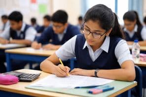 Estudiantes en Dubái en un entorno de examen