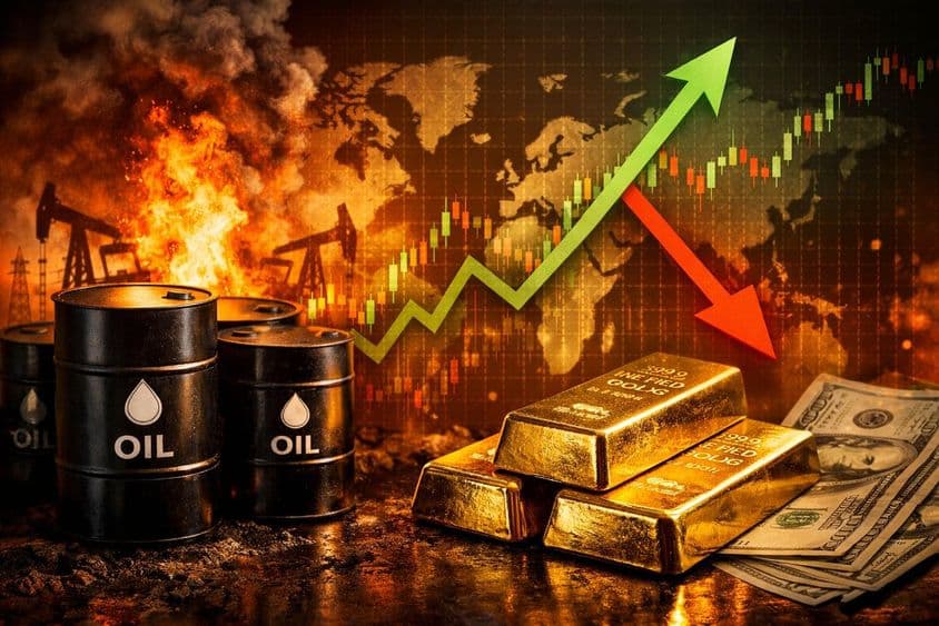 Aumento del precio del petróleo en medio de la incertidumbre del oro.