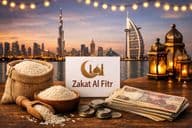 Donación de Ramadán bajo las luces de Dubái