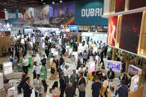 La exposición profesional del Arabian Travel Market 2022.