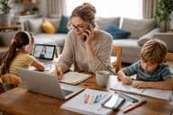 Trabajando desde casa con niños