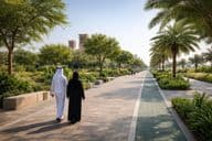 Paseo peatonal en Al Ras