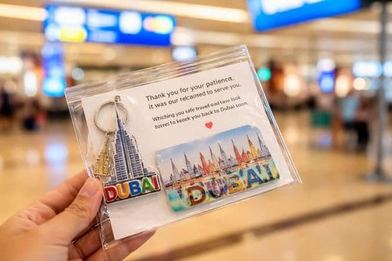 Despedida emotiva en el aeropuerto de Dubái