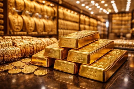 Mercado de oro reluciente en Dubái