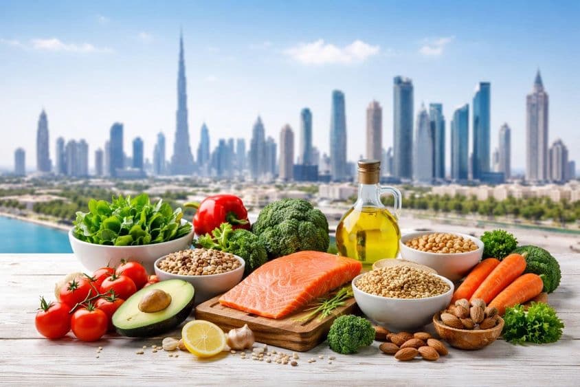 Alimentos saludables en Dubái