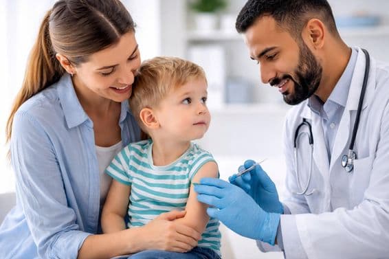 La vacunación infantil proporciona protección segura