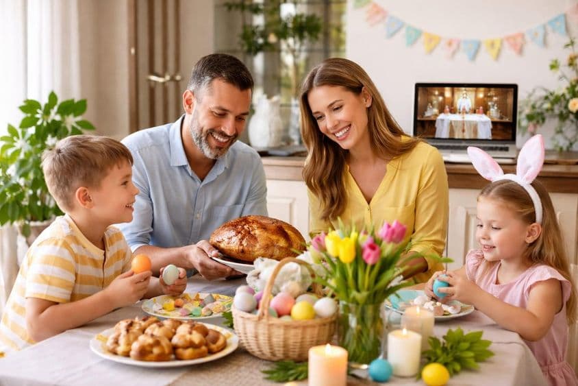Pascua en casa con ambiente de Dubái
