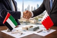 Acuerdo de intercambio de monedas con apretón de manos