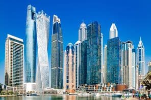 rascacielos en Dubai Marina