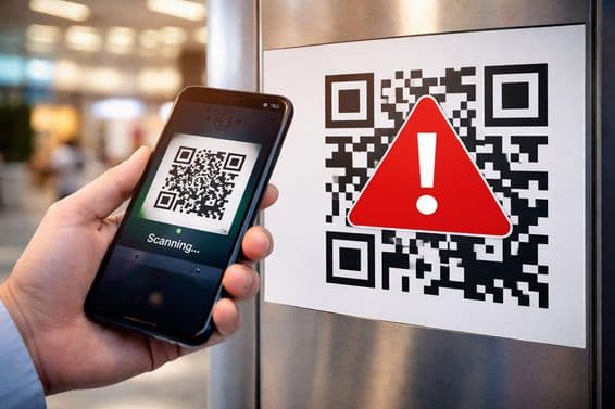 peligro de estafa con código QR