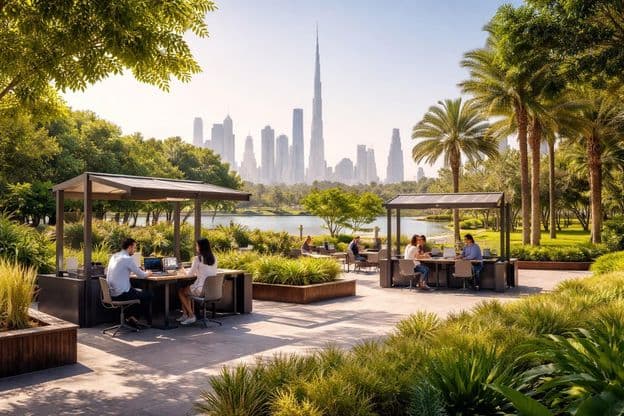 Trabajo en el parque al estilo Dubai