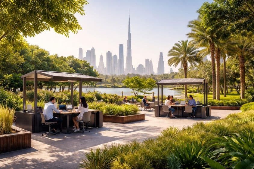 Trabajo en el parque al estilo Dubai