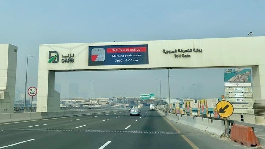 Sistema de peaje DARB en Abu Dhabi