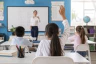 Momento dentro de un aula moderna