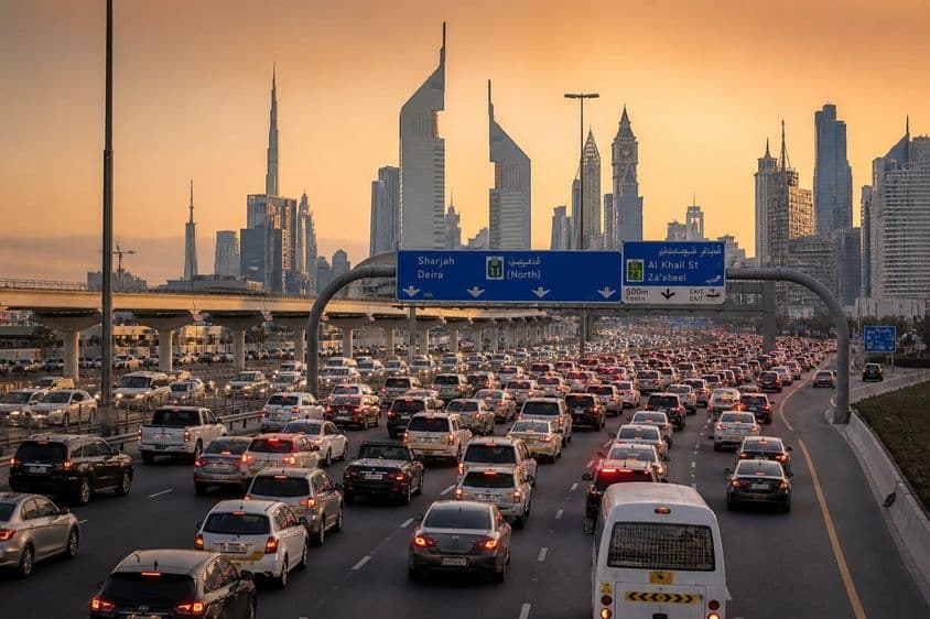 El regreso del atasco de tráfico en Dubai