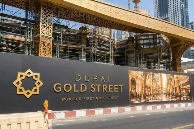 La Calle de Oro de Dubái está en construcción