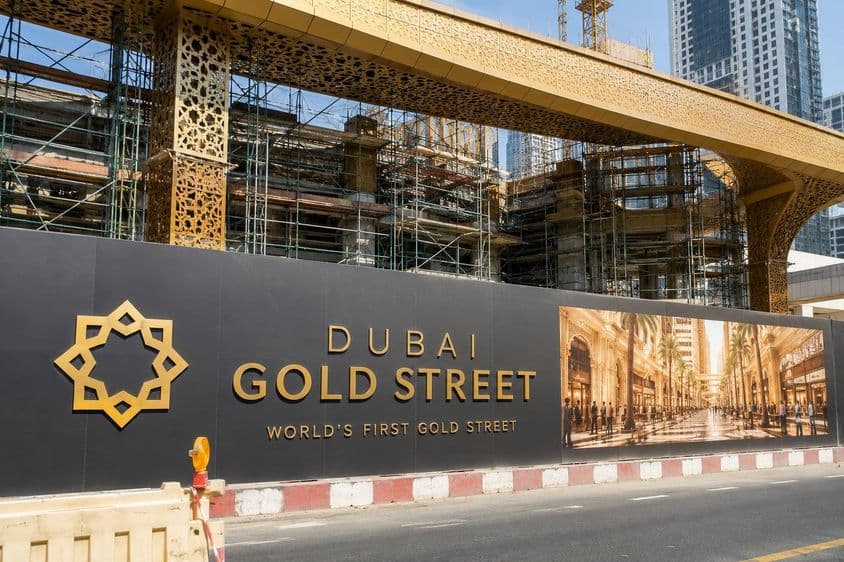 La Calle de Oro de Dubái está en construcción