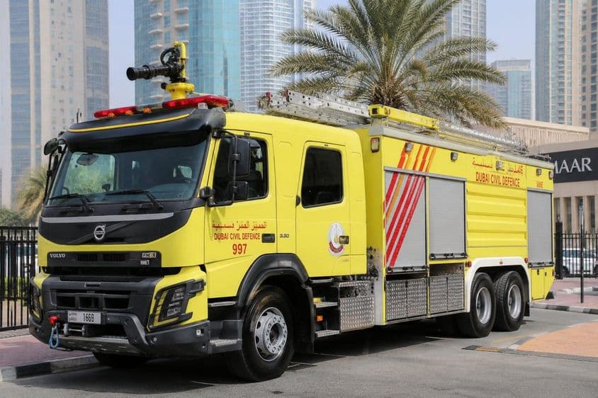 Bomberos de Dubai en estado de alerta