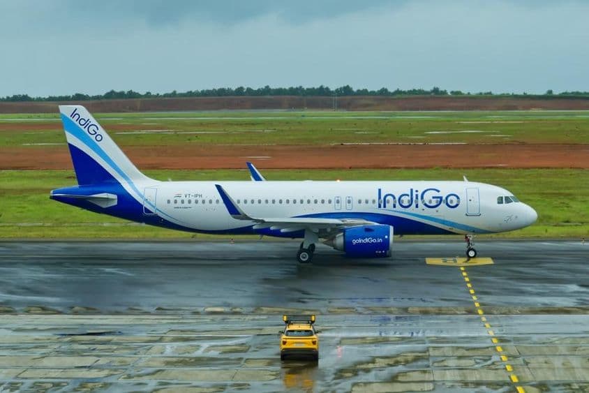 Un avión Airbus A320 de IndiGo Airlines