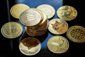 Criptomoneda Solana de oro