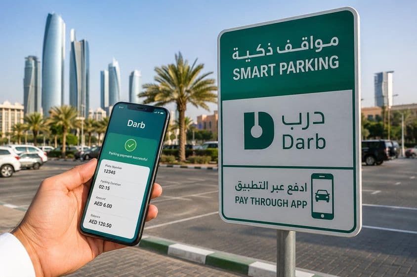 Estacionamiento inteligente en la ciudad de Abu Dabi