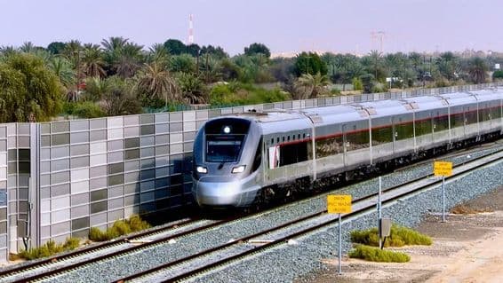 El lujoso tren de pasajeros Etihad