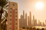 Inicio del pico de calor de verano en Dubái