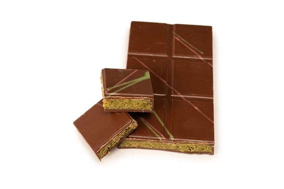Chocolate con relleno de pistacho